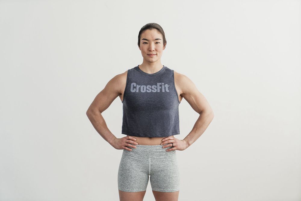 NOBULL Women's Crossfit® Muscle Tank Tops - Navy - Ireland (2934VTBRO)